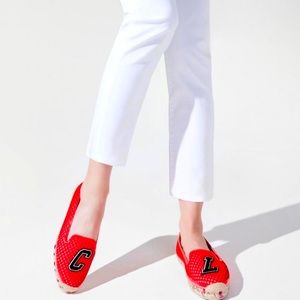 Christian Louboutin Ivy Espapop Flat Neo Resille Patent Espadrille
